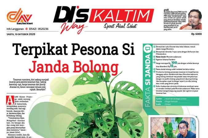 Disway Kaltim Edisi Cetak 10 Oktober 2020