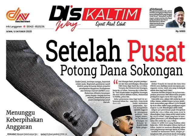 Disway Kaltim Edisi Cetak 12 Oktober 2020