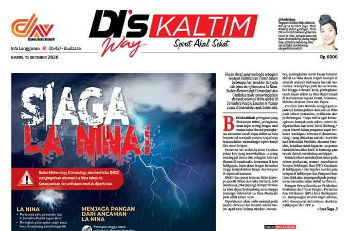 Disway Kaltim Edisi Cetak 15 Oktober 2020