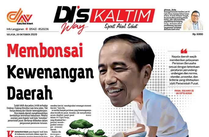 Disway Kaltim Edisi Cetak 20 Oktober 2020