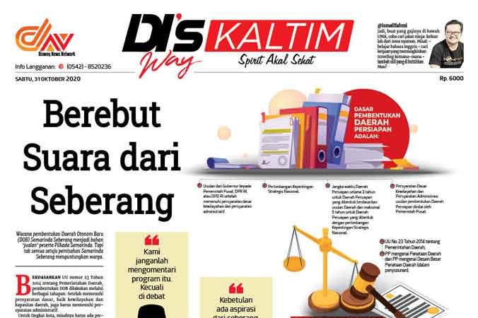 Disway Kaltim Edisi Cetak 31 Oktober 2020