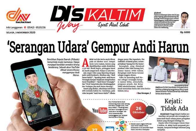 Disway Kaltim Edisi Cetak 3 November 2020