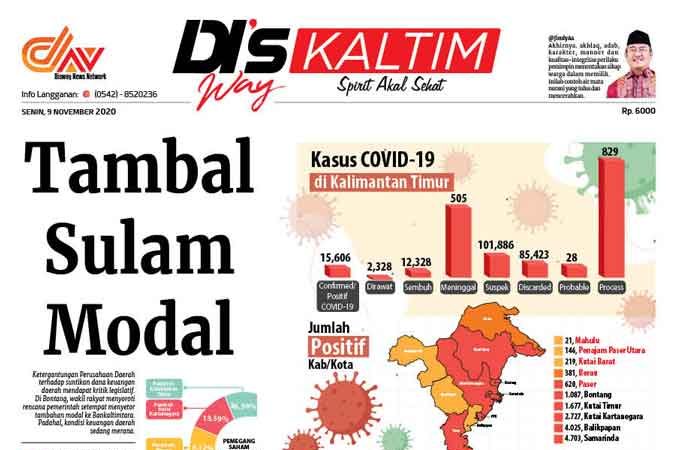 Disway Kaltim Edisi Cetak 9 November 2020