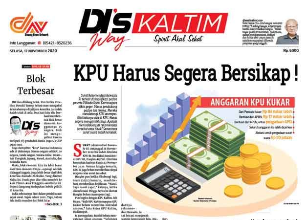 Disway Kaltim Edisi Cetak 17 November 2020