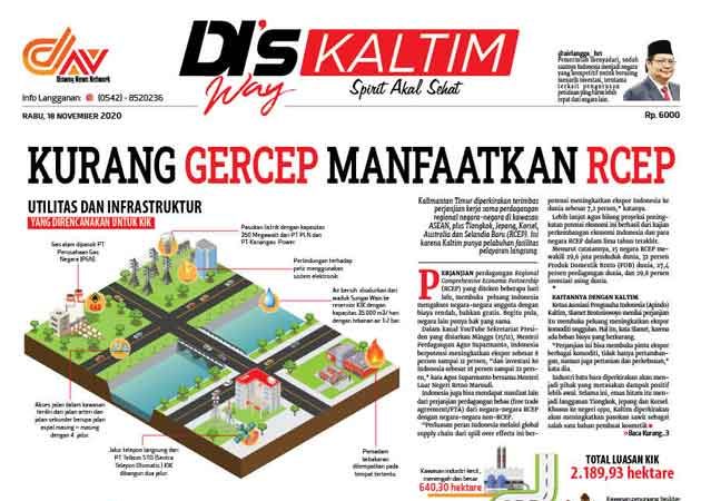 Disway Kaltim Edisi Cetak 18 November 2020