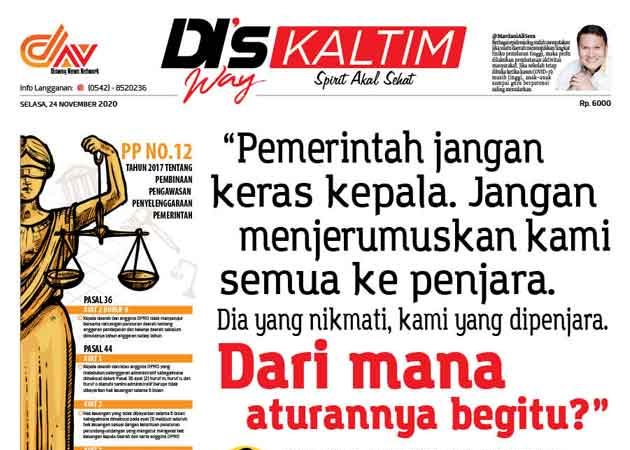 Disway Kaltim Edisi Cetak 24 November 2020