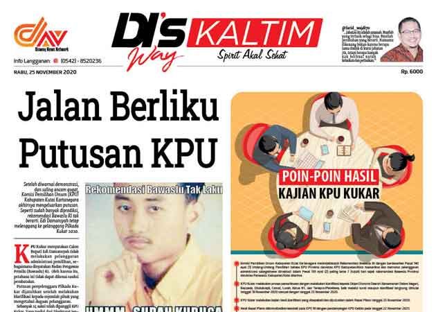 Disway Kaltim Edisi Cetak 25 November 2020