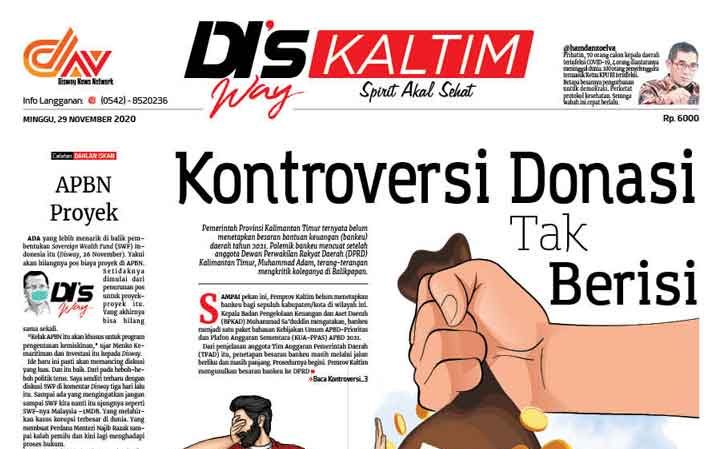 Disway Kaltim Edisi Cetak 29 November 2020