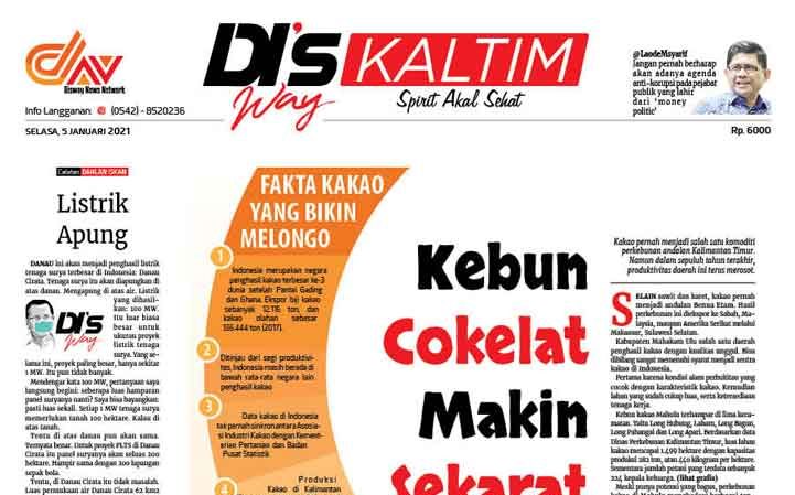 Disway Kaltim Edisi Cetak 5 Januari 2021