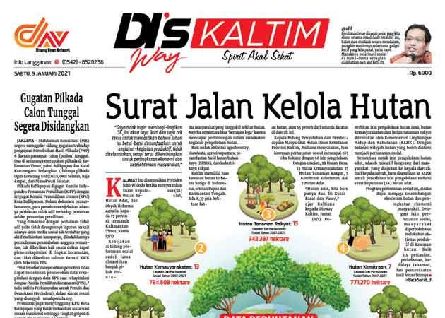 Disway Kaltim Edisi Cetak 9 Januari 2021