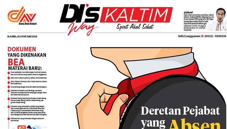 Disway Kaltim Edisi Cetak 14 Januari 2021