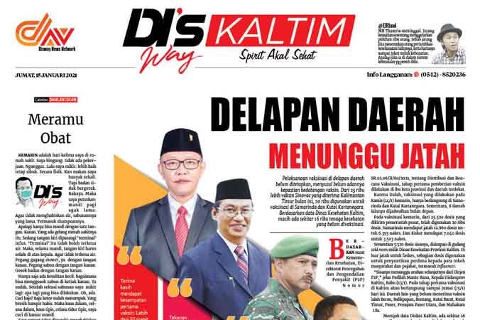 Disway Kaltim Edisi Cetak 15 Januari 2021