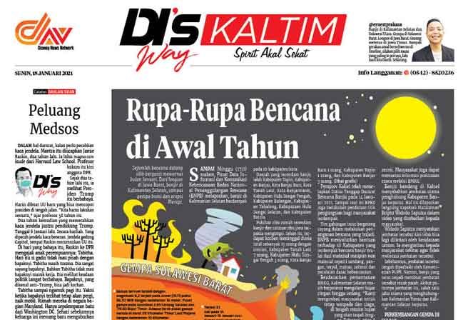 Disway Kaltim Edisi Cetak 18 Januari 2021