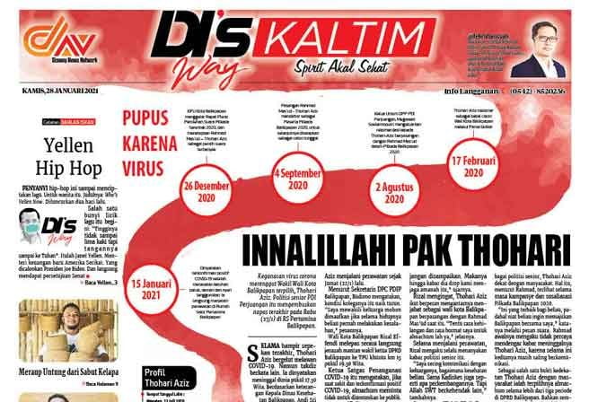 Disway Kaltim Edisi Cetak 28 Januari 2021