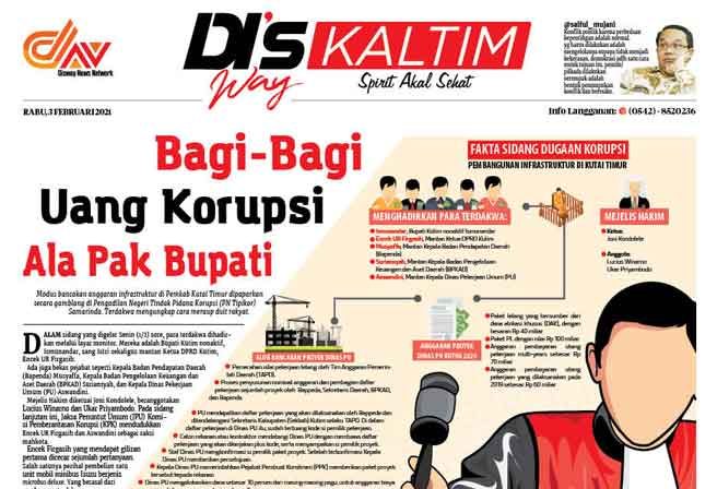 Disway Kaltim Edisi Cetak 3 Februari 2021