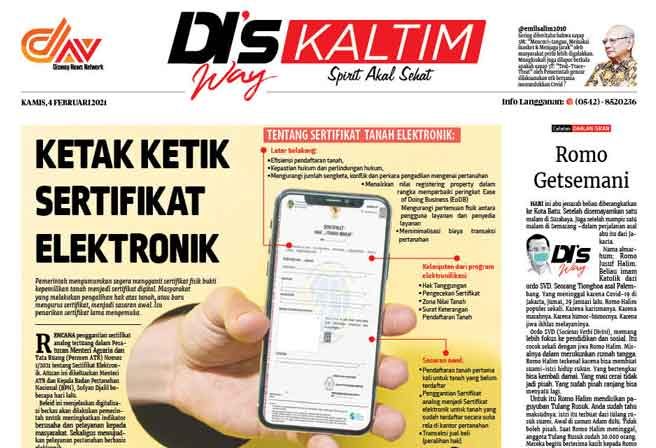 Disway Kaltim Edisi Cetak 4 Februari 2021