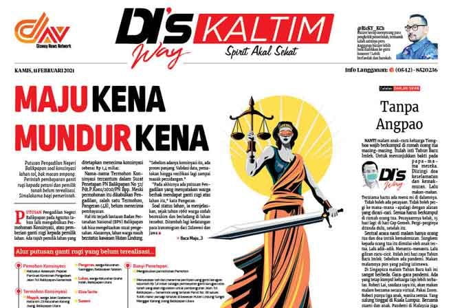 Disway Kaltim Edisi Cetak 11 Februari 2021