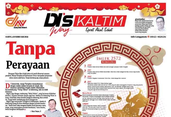 Disway Kaltim Edisi Cetak 13 Februari 2021