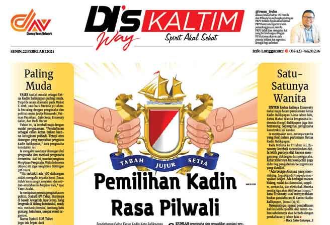 Disway Kaltim Edisi Cetak 22 Februari 2021