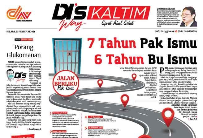 Disway Kaltim Edisi Cetak 23 Februari 2021