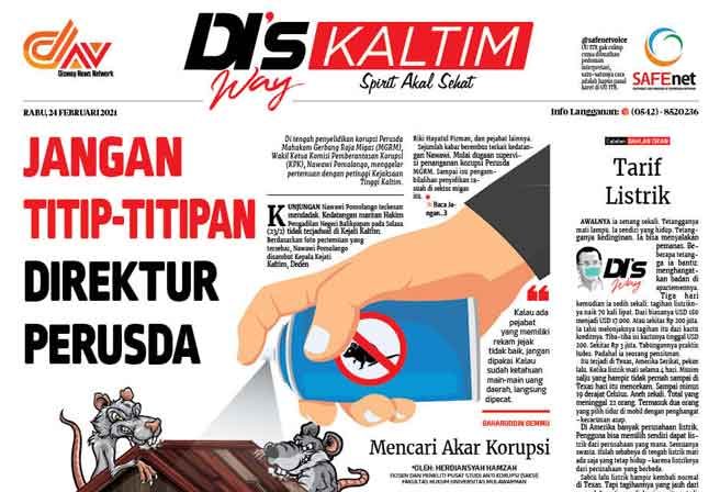 Disway Kaltim Edisi Cetak 24 Februari 2021