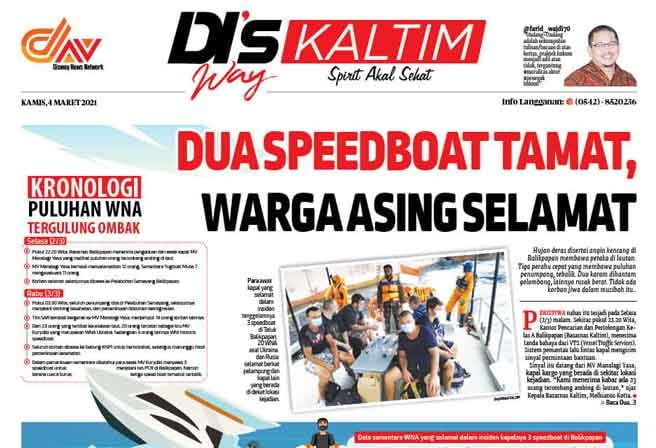 Disway Kaltim Edisi Cetak 4 Maret 2021