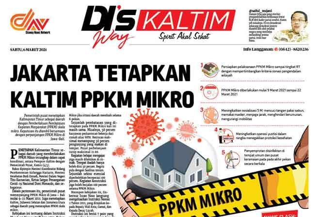 Disway Kaltim Edisi Cetak 6 Maret 2021