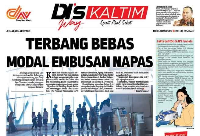 Disway Kaltim Edisi Cetak 12 Maret 2021