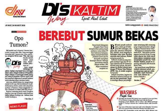 Disway Kaltim Edisi Cetak 26 Maret 2021