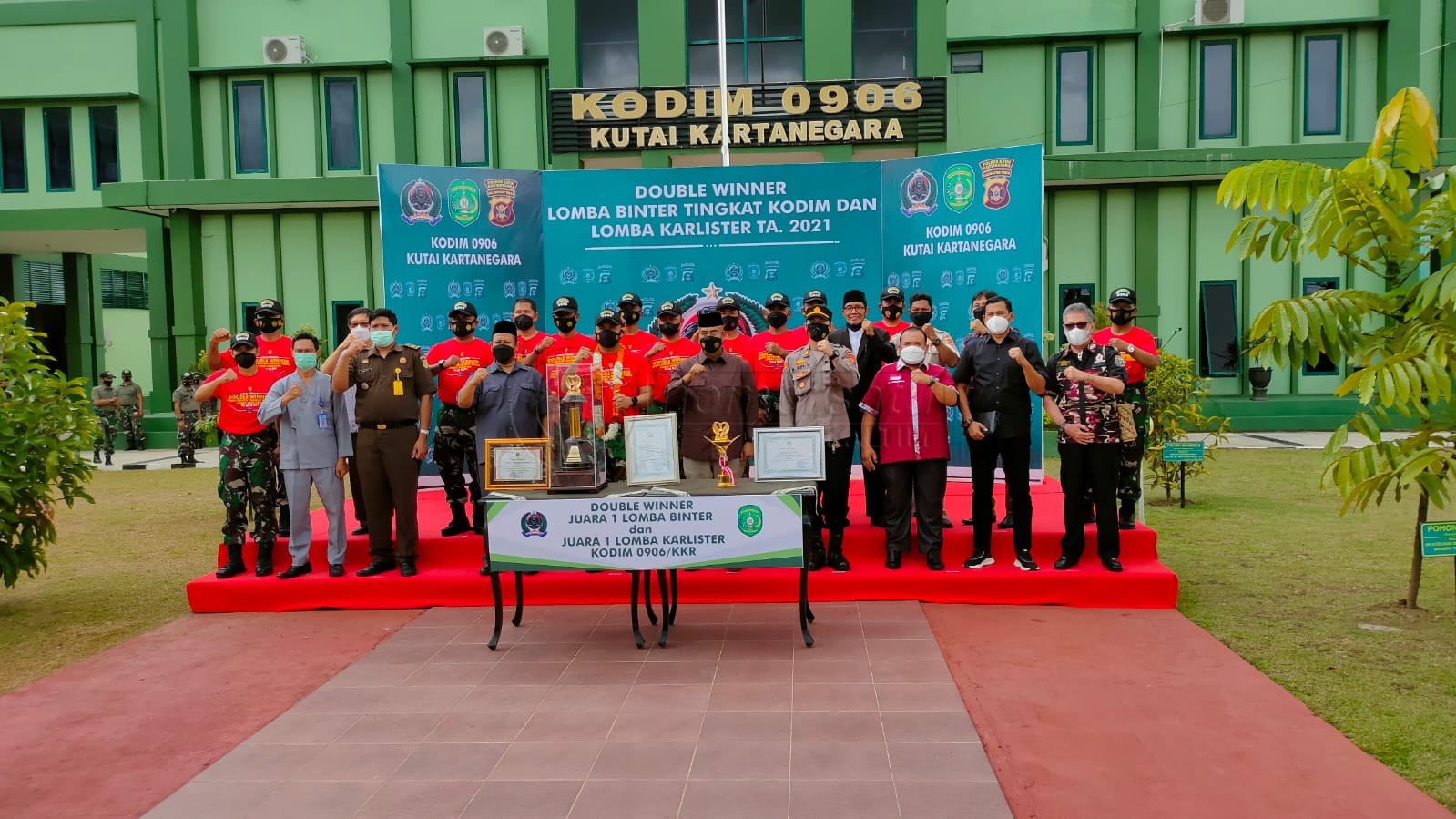 Bupati Kukar Apresiasi Prestasi Kodim 0906/Kukar Raih Juara di Lomba Binter TNI-AD