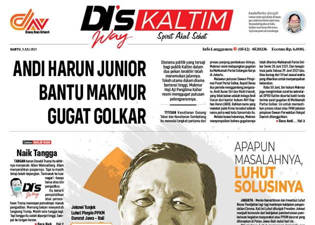 Disway Kaltim Edisi Cetak 3 Juli 2021