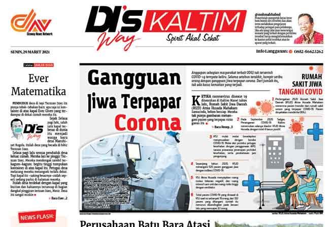 Disway Kaltim Edisi Cetak 29 Maret 2021