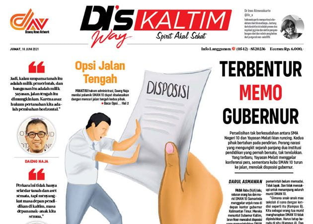 Disway Kaltim Edisi Cetak 18 Juni 2021