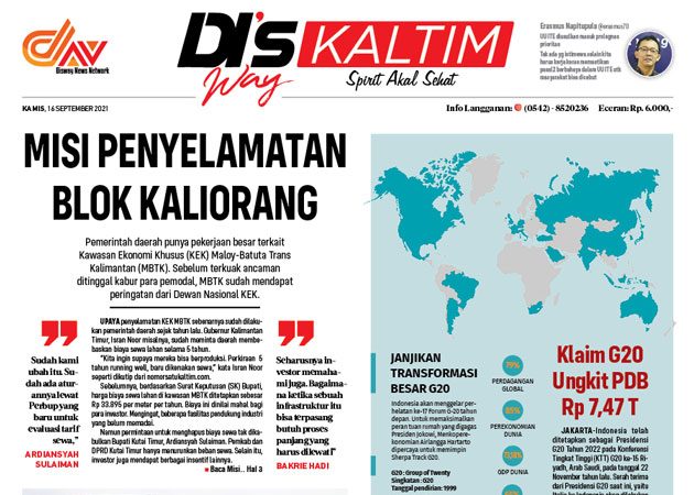 Disway Kaltim Edisi Cetak 16 September 2021