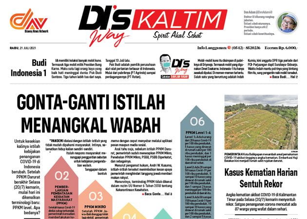 Disway Kaltim Edisi Cetak 21 Juli 2021