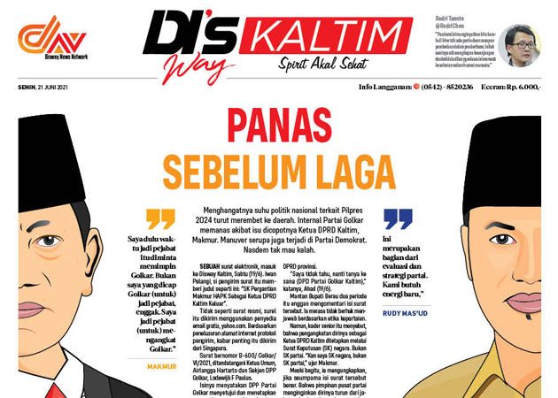 Disway Kaltim Edisi Cetak 21 Juni 2021