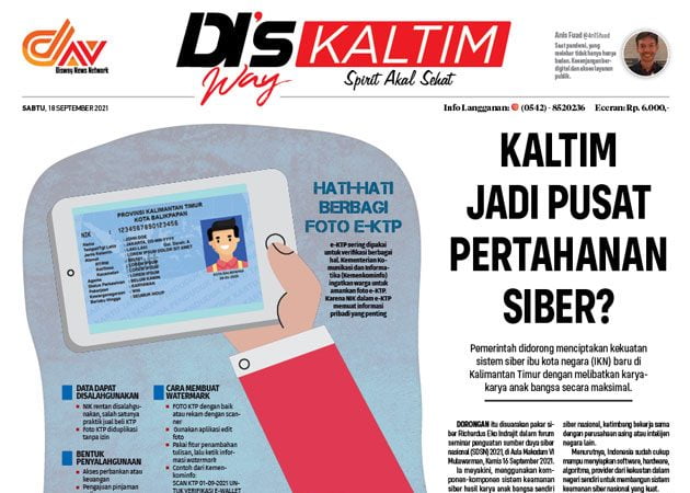 Disway Kaltim Edisi Cetak 18 September 2021