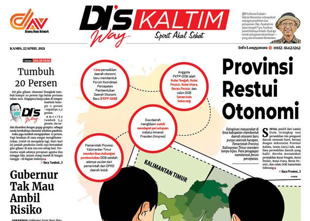 Disway Kaltim Edisi Cetak 22 April 2021