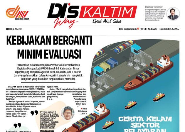 Disway Kaltim Edisi Cetak 26 Juli 2021