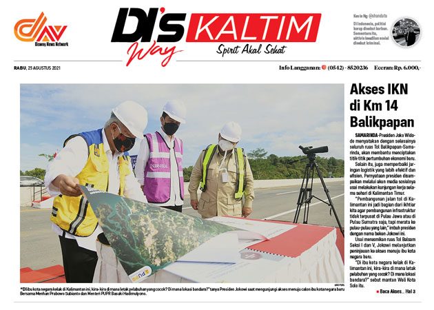 Disway Kaltim Edisi Cetak 25 Agustus 2021