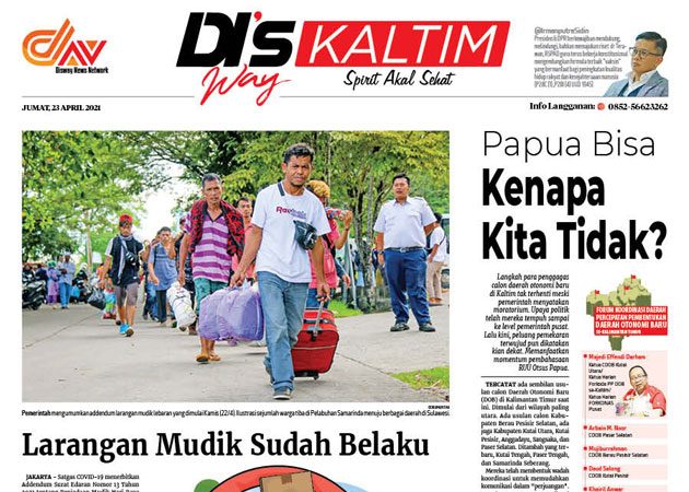 Disway Kaltim Edisi Cetak 23 April 2021