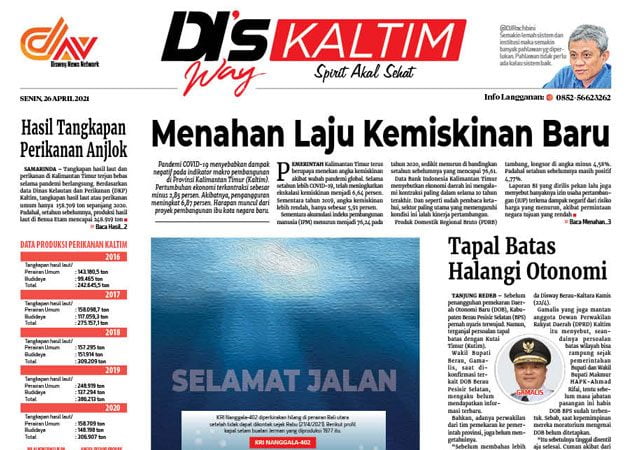 Disway Kaltim Edisi Cetak 26 April 2021