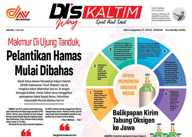 Disway Kaltim Edisi Cetak 6 Juli 2021