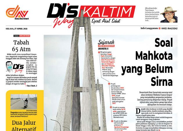 Disway Kaltim Edisi Cetak 27 April 2021