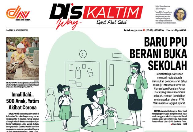 Disway Kaltim Edisi Cetak 28 Agustus 2021