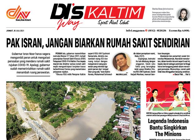 Disway Kaltim Edisi Cetak 30 Juli 2021