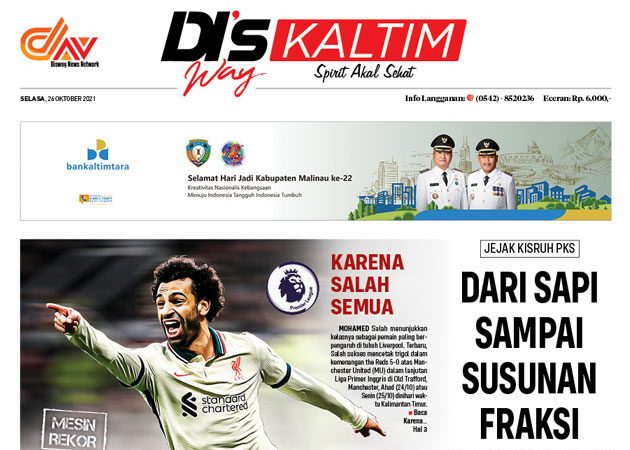 Disway Kaltim Edisi Cetak 26 Oktober 2021