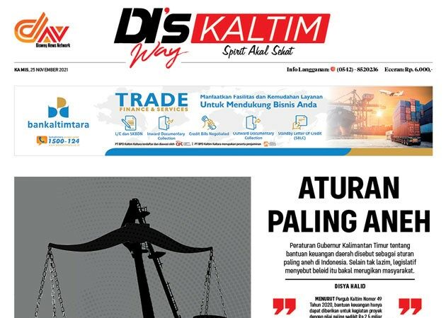 Disway Kaltim Edisi Cetak 25 November 2021