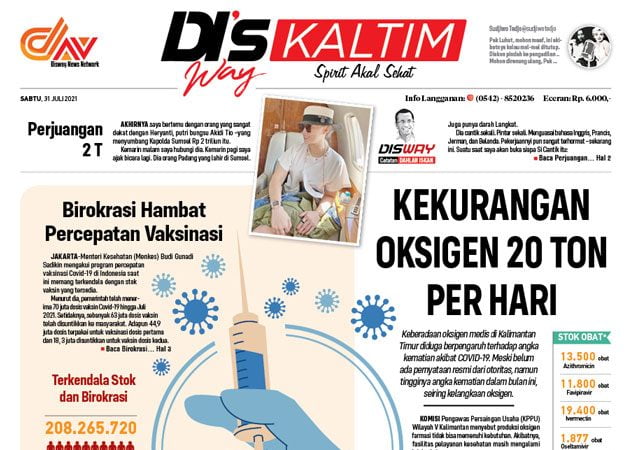 Kaltim Kekurangan 20 Ton Oksigen Per Hari