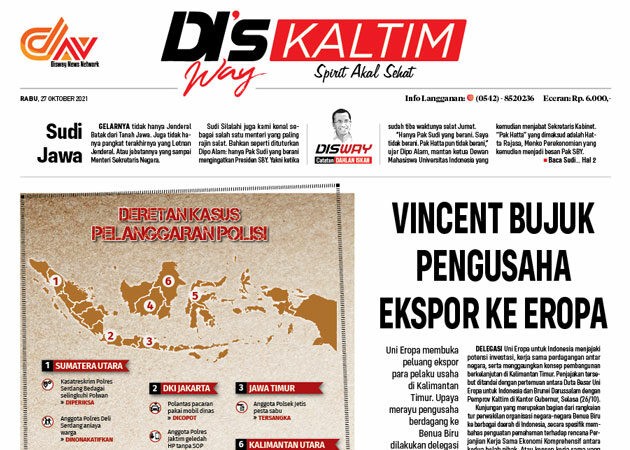 Disway Kaltim Edisi Cetak 27 Oktober 2021